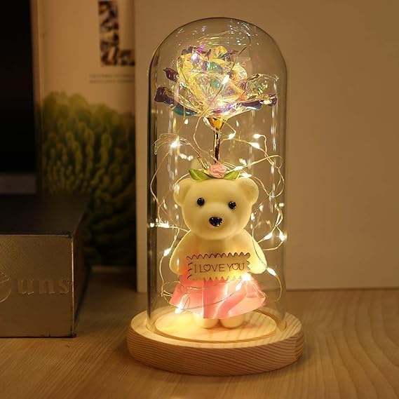 Galaxy Rose & Teddy Gift