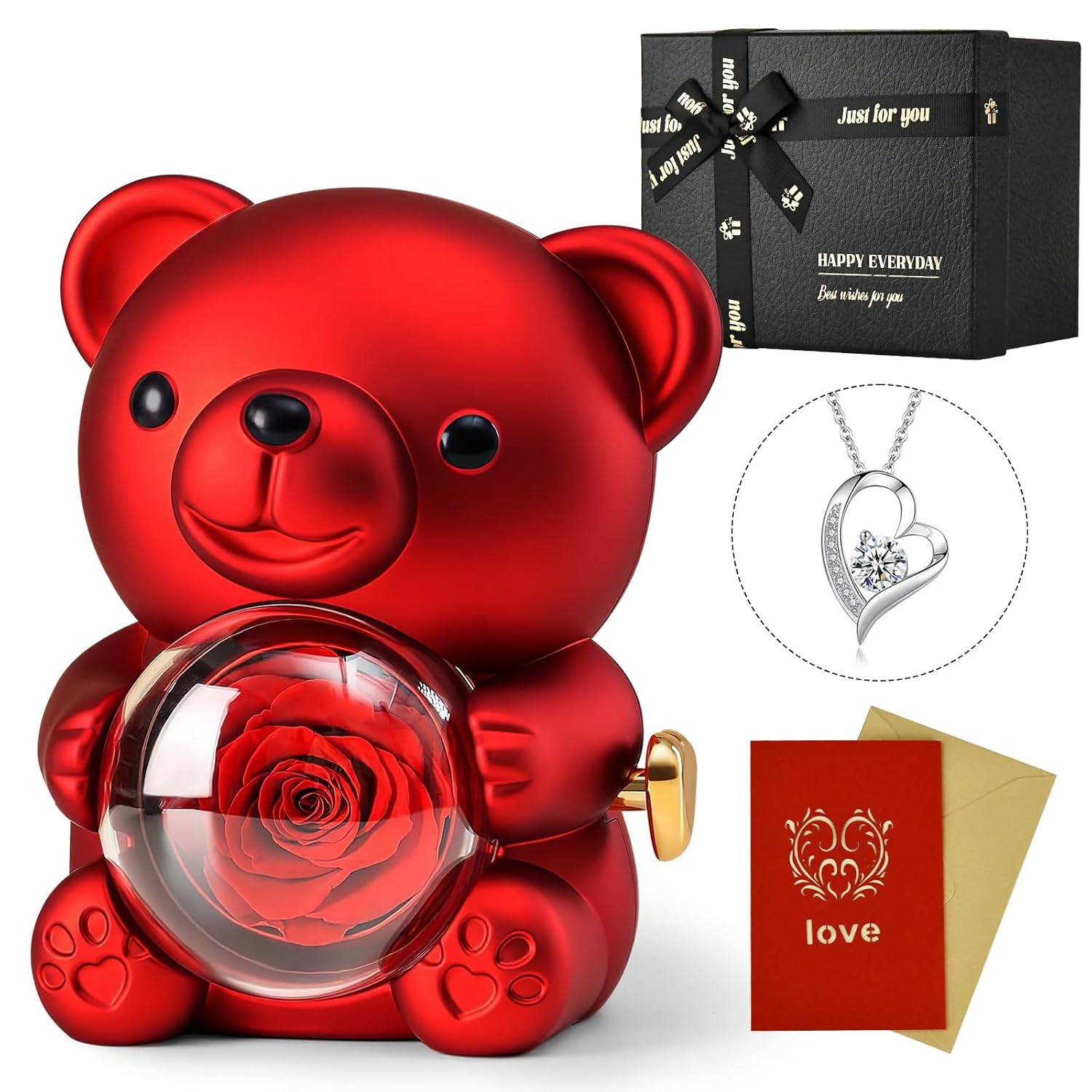 Red Teddy Gift Box