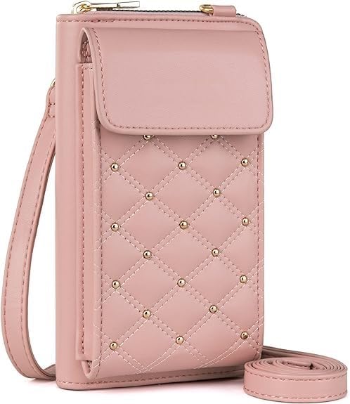 Ladies Mobile Purse Holder Pocket Purse Wallet Sling Bag Pink Mini Shoulder Bags