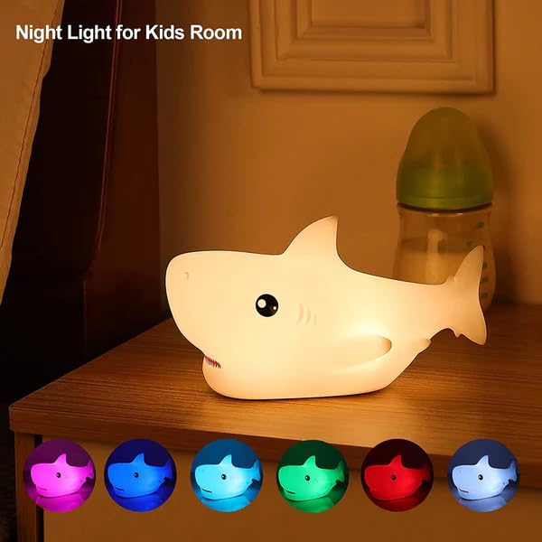 Shark Silicone LED Night Light