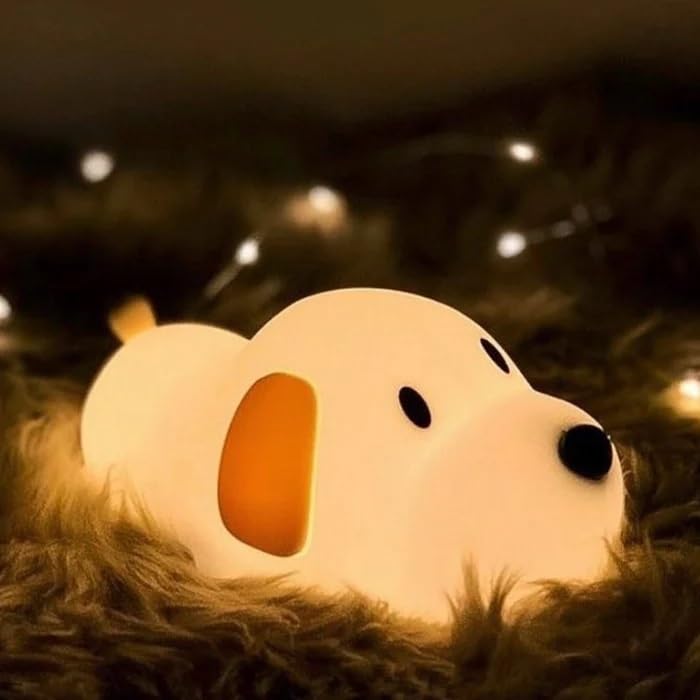 Sleeping Puppy Rechargeable Silicone Night Lamp