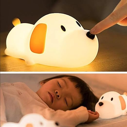Sleeping Puppy Rechargeable Silicone Night Lamp