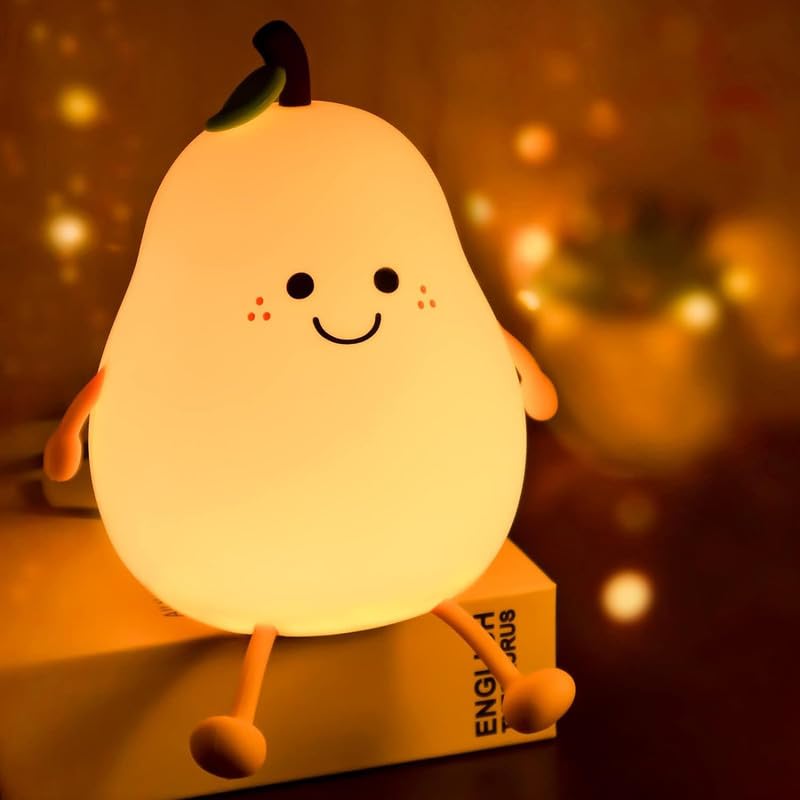 Pear Rechargeable Silicone Night Lamp - Soft Glow Pear Lamp