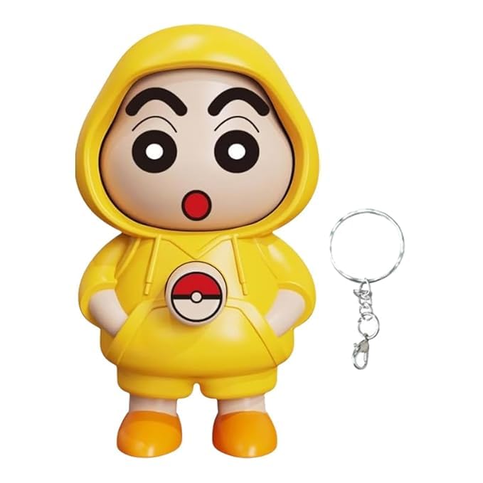 Shinchan Face Changing Keychains [ Free Deer Head Holder ]
