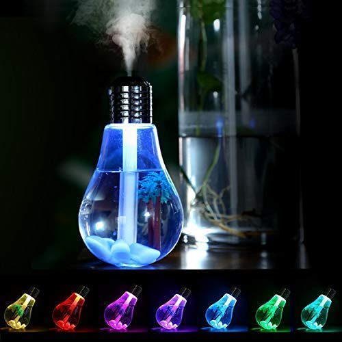 Bulb-Shaped Humidifier with LED Light