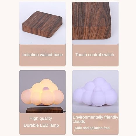 Floating Cloud Lamp Magnetic Levitating Lamp 360 Degree Automatic Rotating