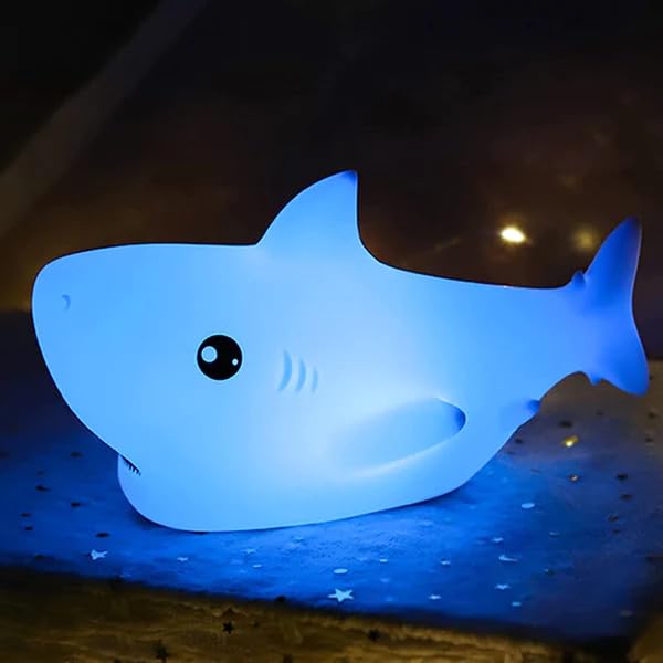 Shark Silicone LED Night Light