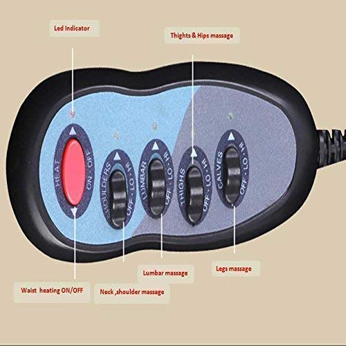 Massage Bed Mattress Body Head, Neck, leg Massager with 9 Motor Vibrator & 9 Soothing Heat