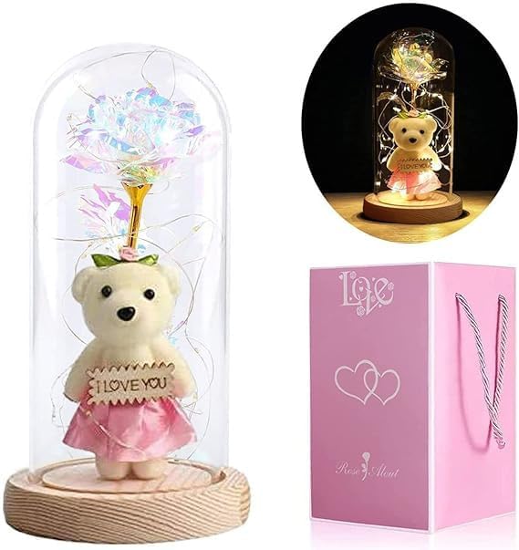 Galaxy Rose & Teddy Gift