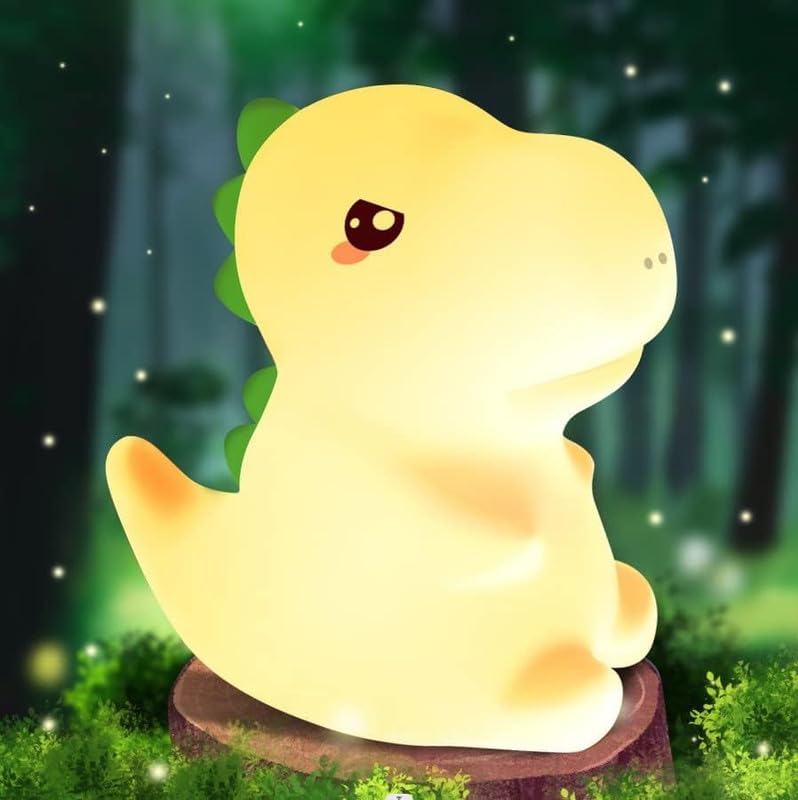 Dino Rechargeable Silicone Night Lamp - Dinosaur Night Lamp,