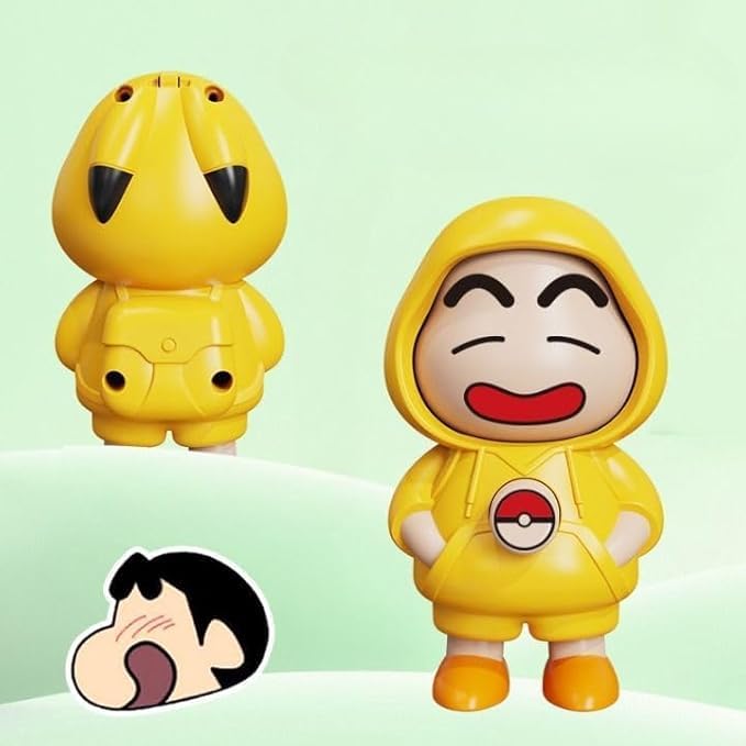 Shinchan Face Changing Keychains [ Free Deer Head Holder ]