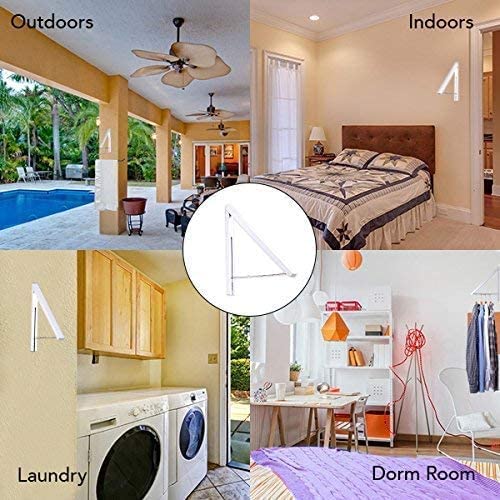 Stainless Steel Wall Mounted Cloth Hanger/Hanging Organizer Rack, 1 Count