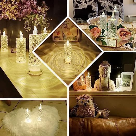 Crystal LED Candle Lamp