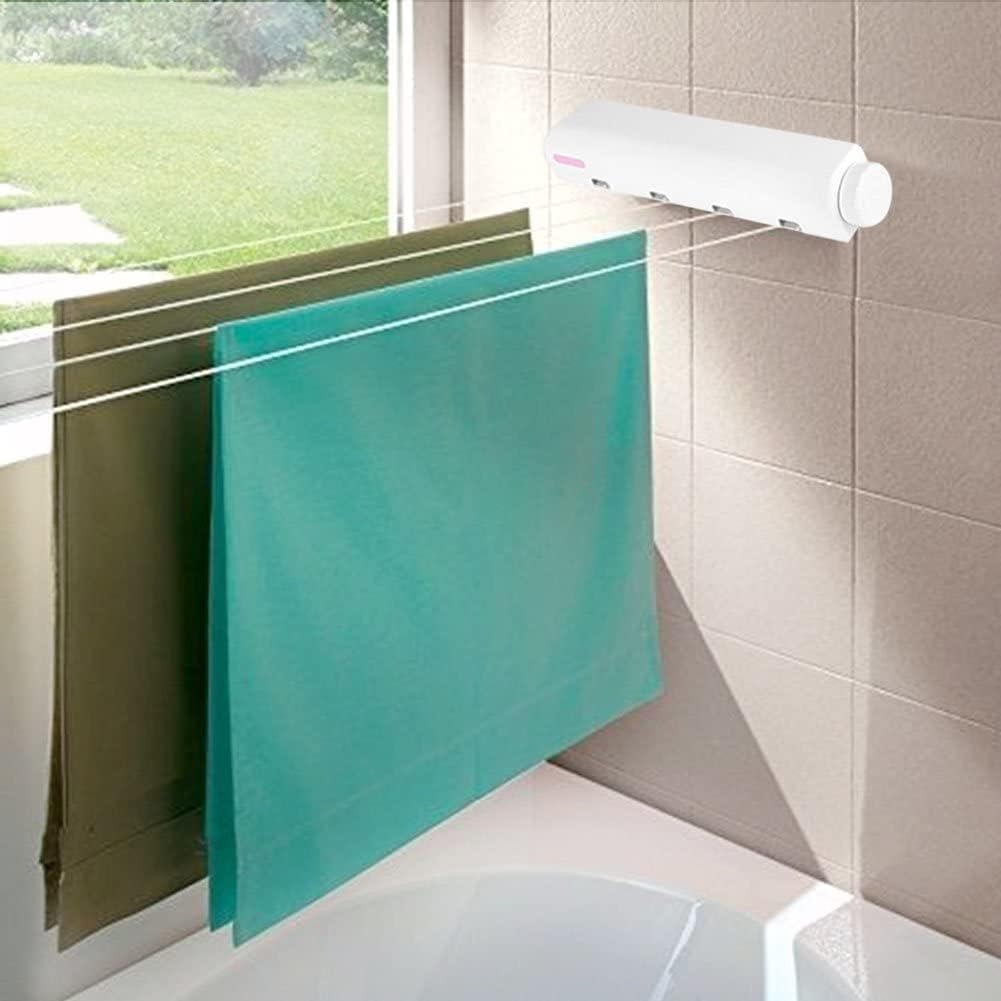 Drying Wet Dry Clothes Rope Retractable Hanging