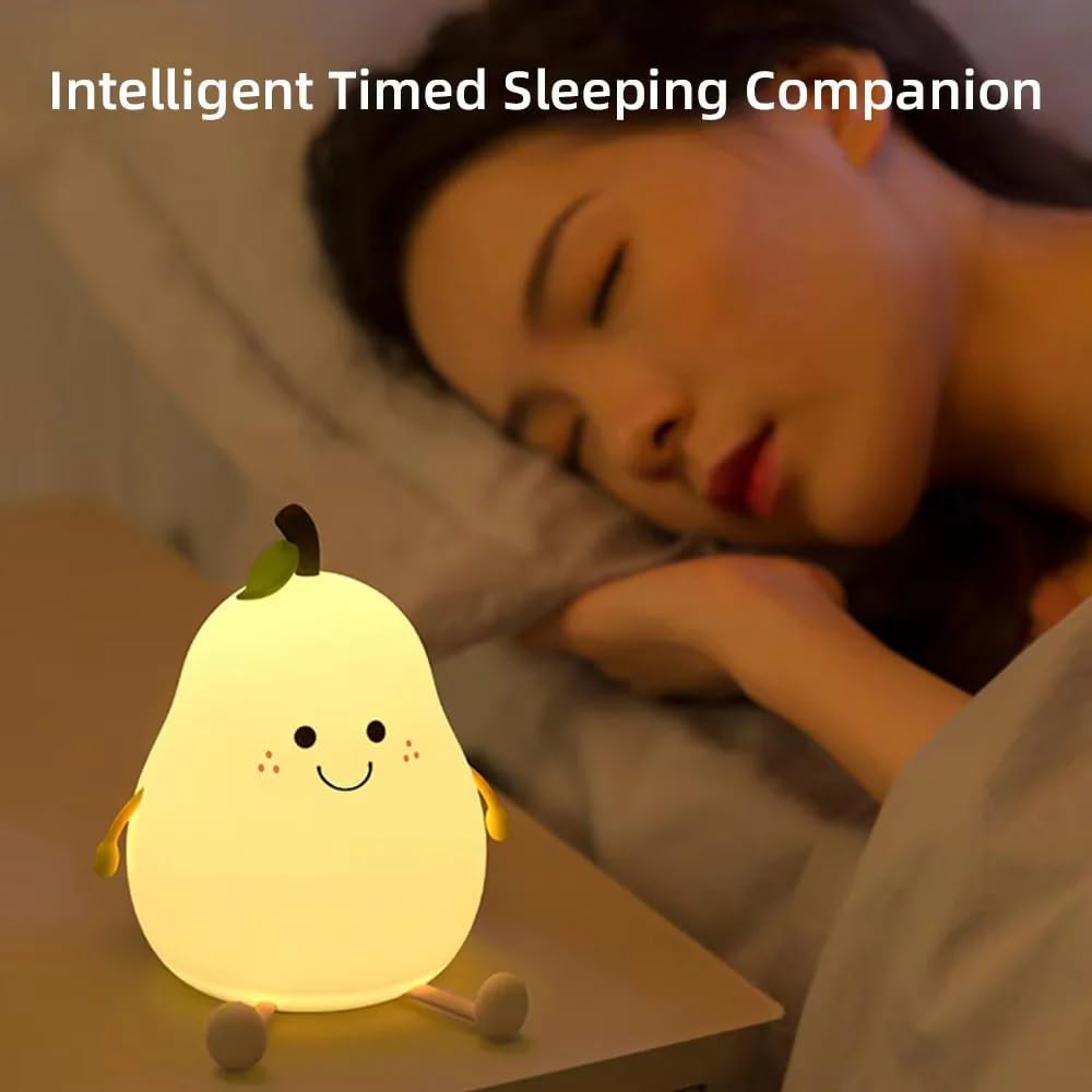 Pear Rechargeable Silicone Night Lamp - Soft Glow Pear Lamp