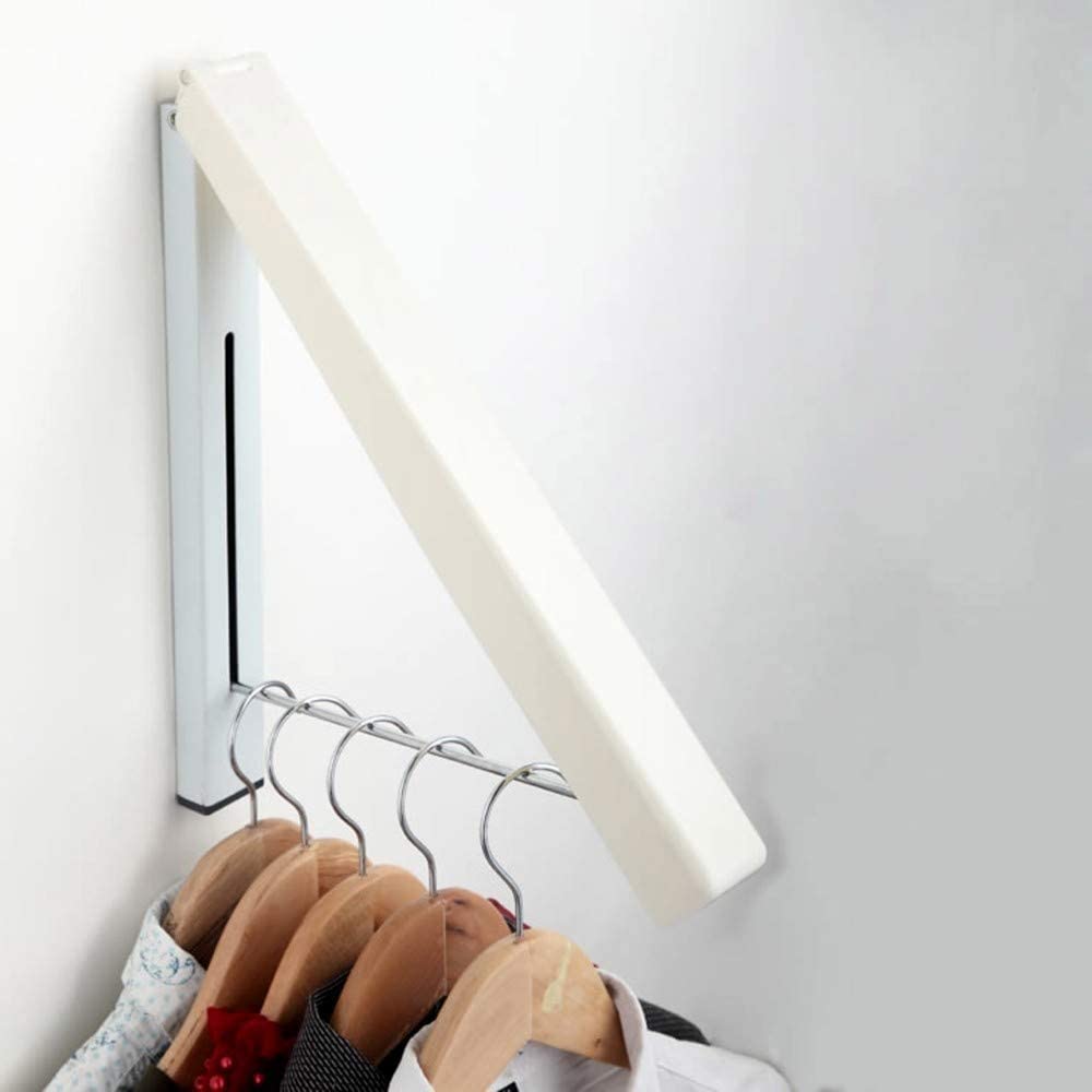 Stainless Steel Wall Mounted Cloth Hanger/Hanging Organizer Rack, 1 Count