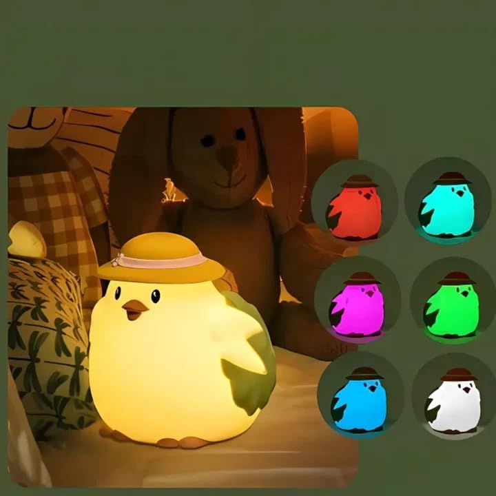 Chicken Rechargeable Silicone Night Lamp