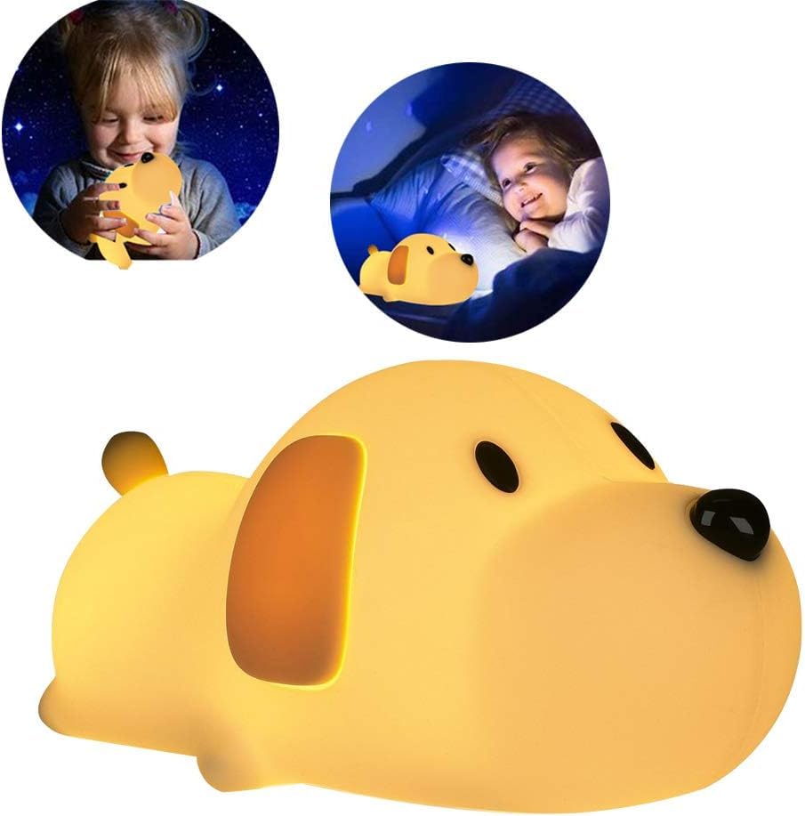 Sleeping Puppy Rechargeable Silicone Night Lamp
