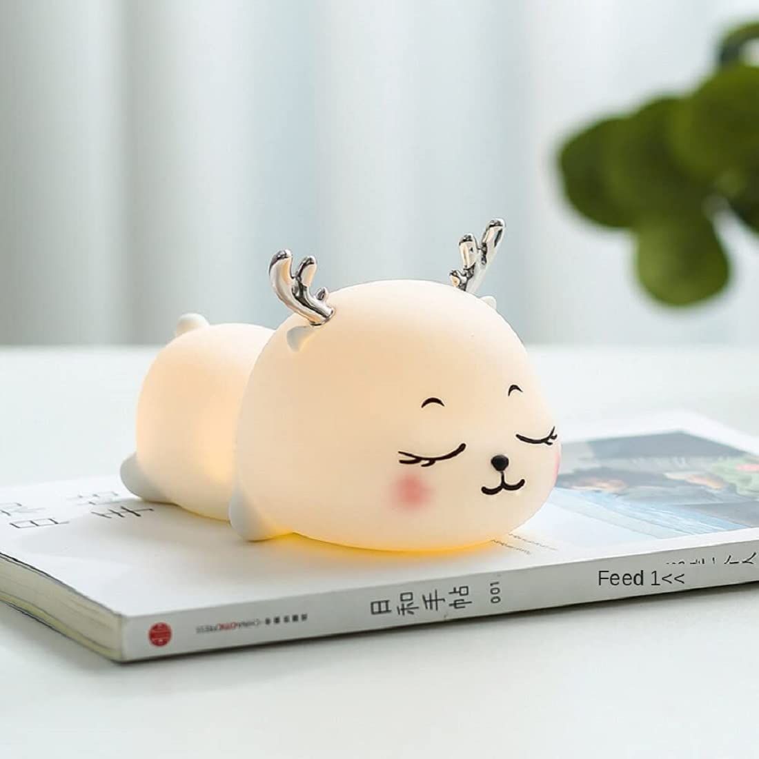 Deer Silicone Lamp, 7 Colors, Rechargeable