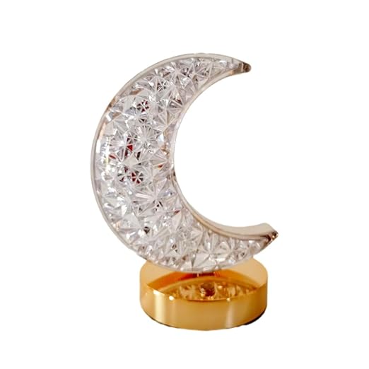 Half Moon Crystal Lamp