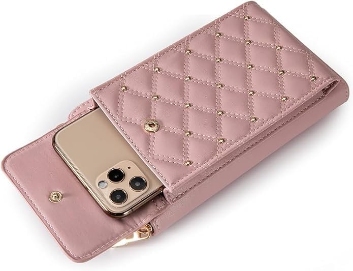 Ladies Mobile Purse Holder Pocket Purse Wallet Sling Bag Pink Mini Shoulder Bags