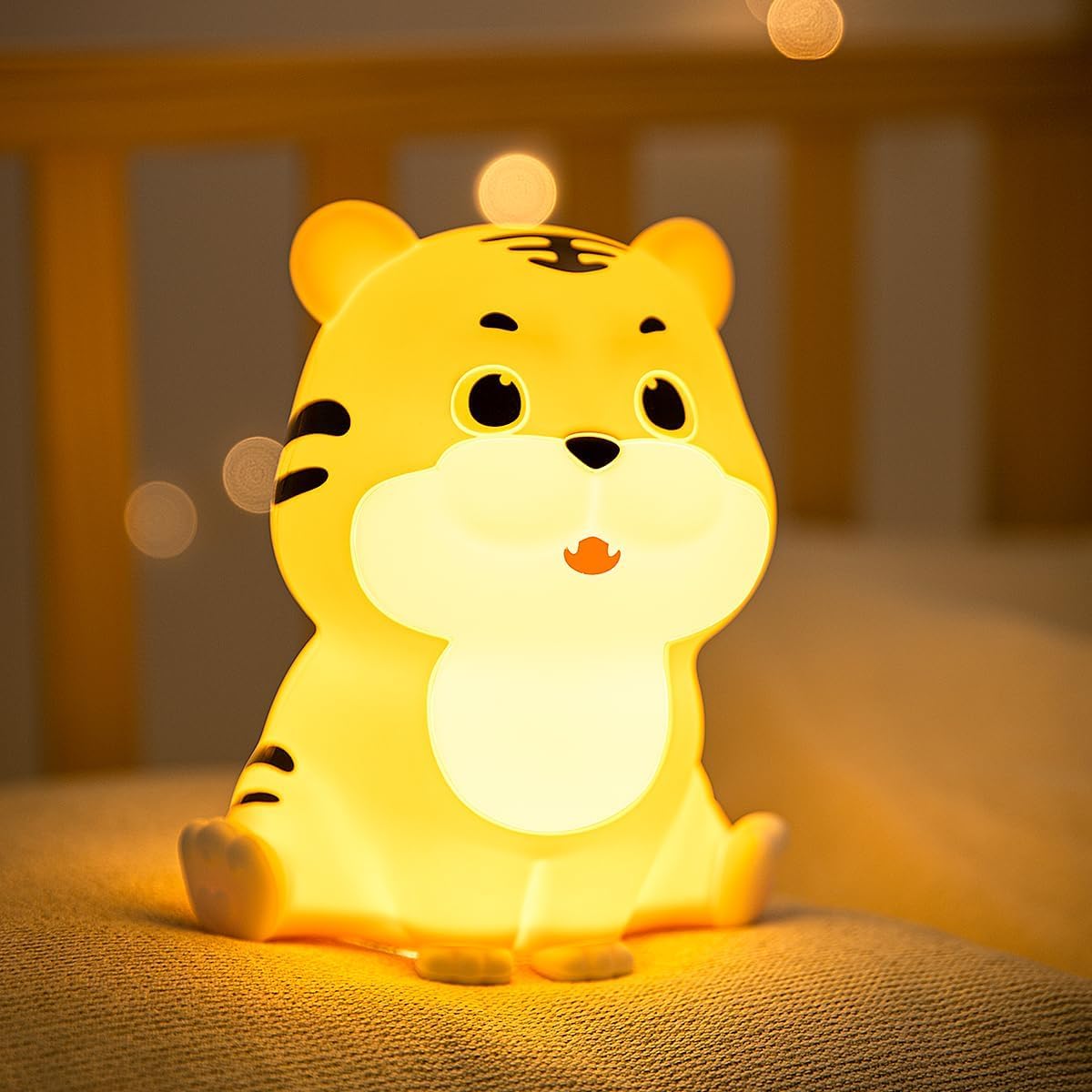 Tiger Rechargeable Silicone Night Lamp - Fun LED Tiger Lamp