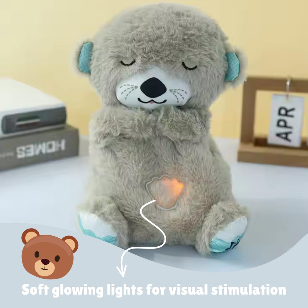 Breathing Teddy Otter Glowing Music for Baby Sensory Sleep Lights [ multiple colour ]