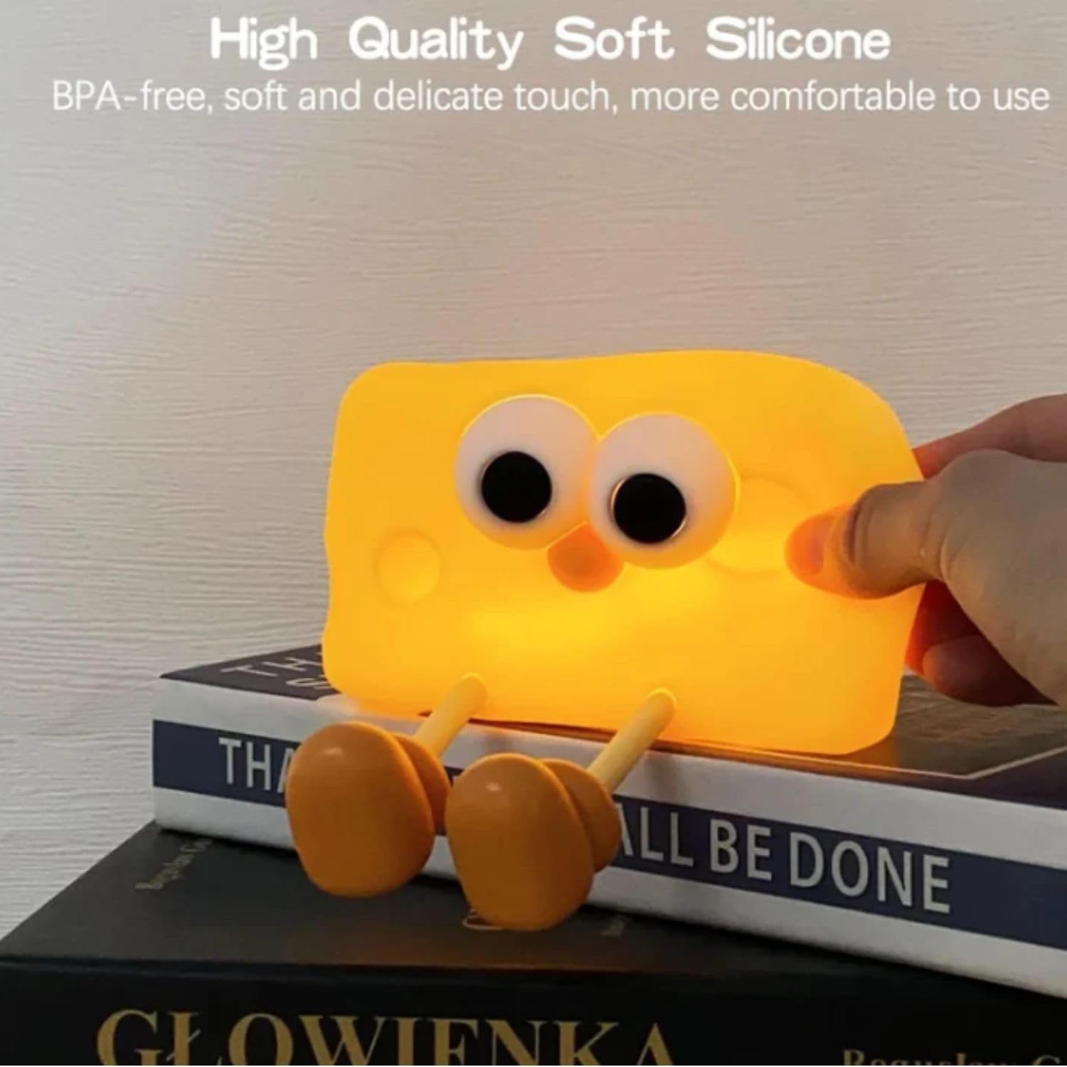 Cheese Rechargeable Silicone Night Lamp