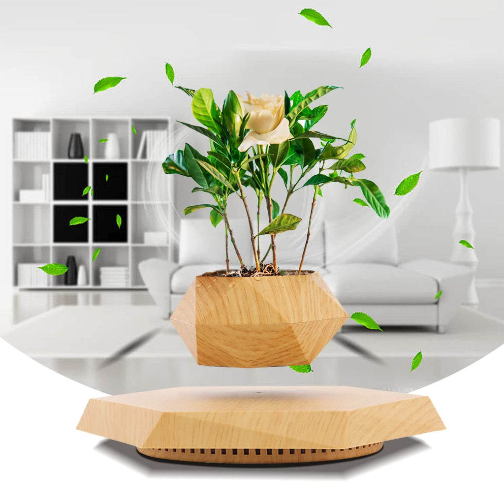 Floating Plant Pot (Wood Color),Brown