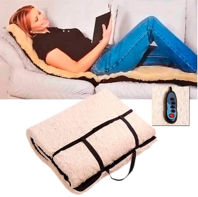 Massage Bed Mattress Body Head, Neck, leg Massager with 9 Motor Vibrator & 9 Soothing Heat