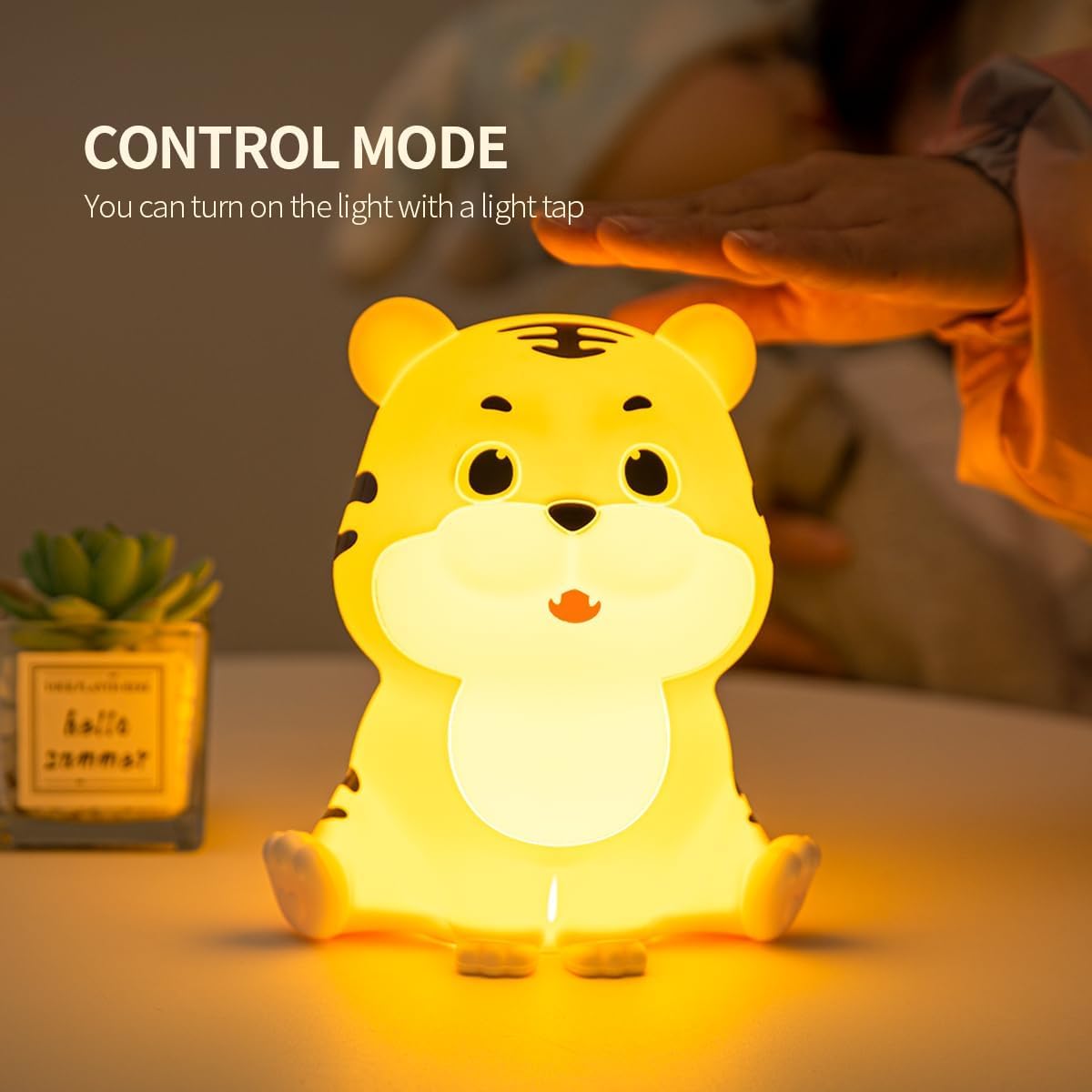 Tiger Rechargeable Silicone Night Lamp - Fun LED Tiger Lamp