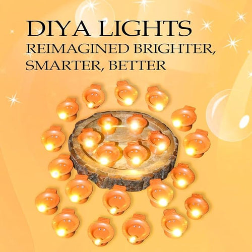18 Water Sensor LED Diya – Light That Glows with Water