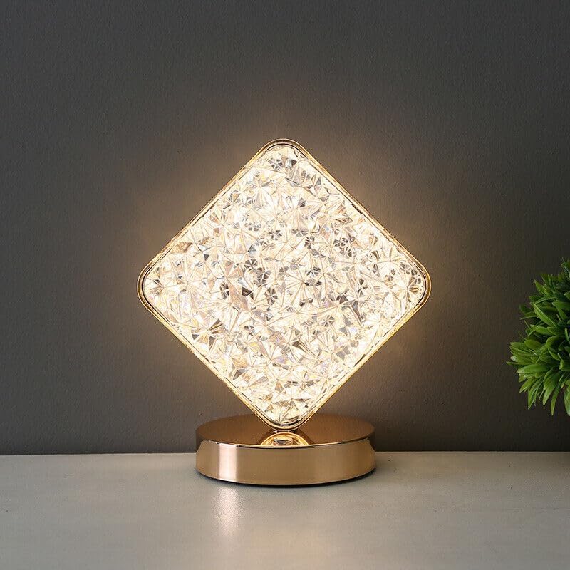 Square Shape Crystal Lamp – Classy, Chic & Lamp; Crystal Clear