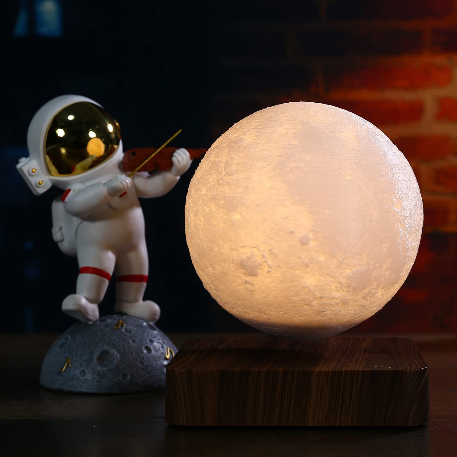 Floating Moon Lamp Magnetic Levitating Lamp 360 Degree Automatic Rotating