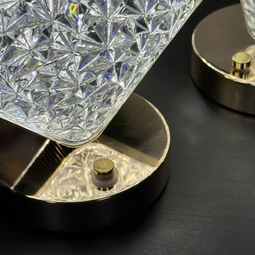 Square Shape Crystal Lamp – Classy, Chic & Lamp; Crystal Clear