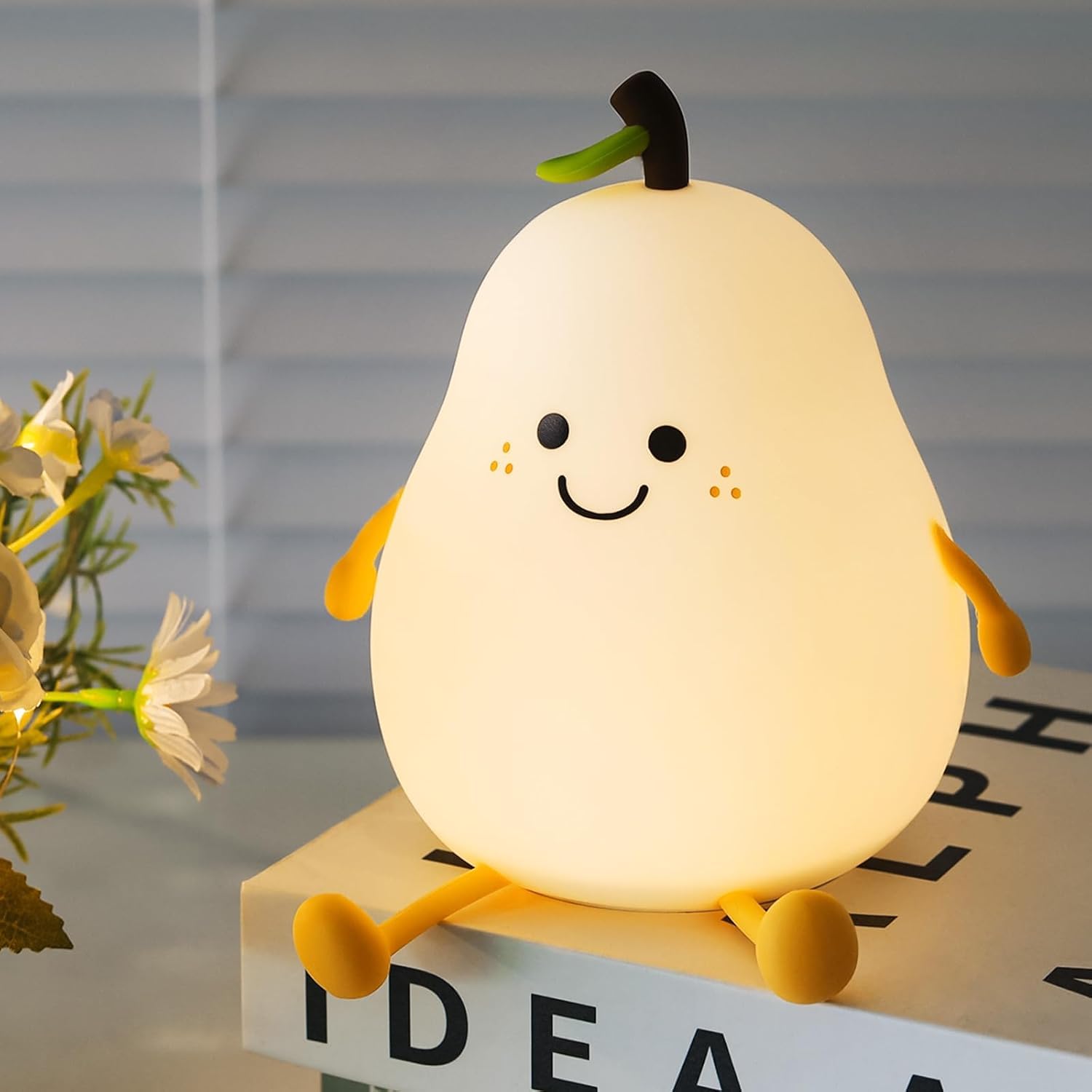 Pear Rechargeable Silicone Night Lamp - Soft Glow Pear Lamp