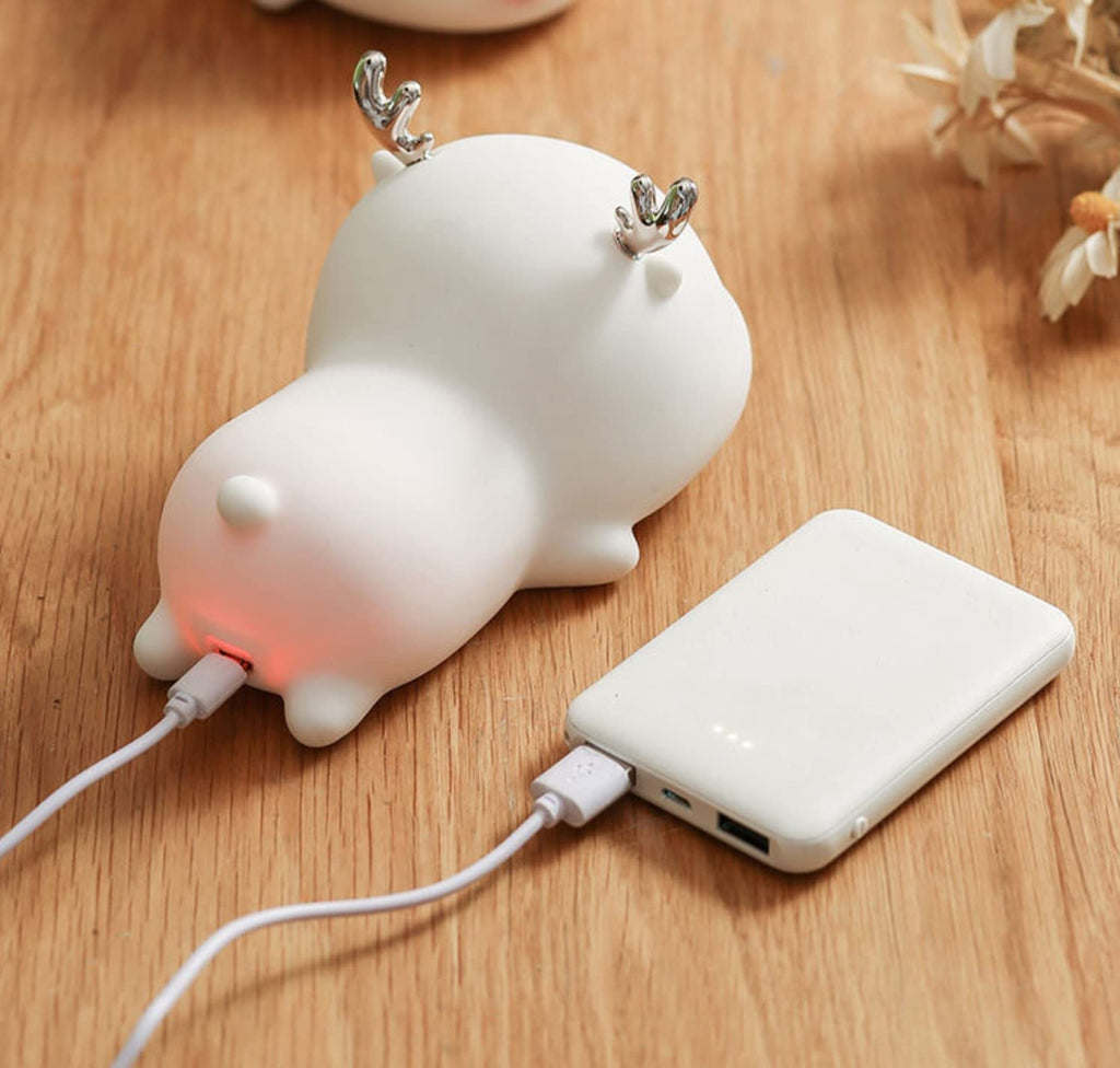 Deer Silicone Lamp, 7 Colors, Rechargeable