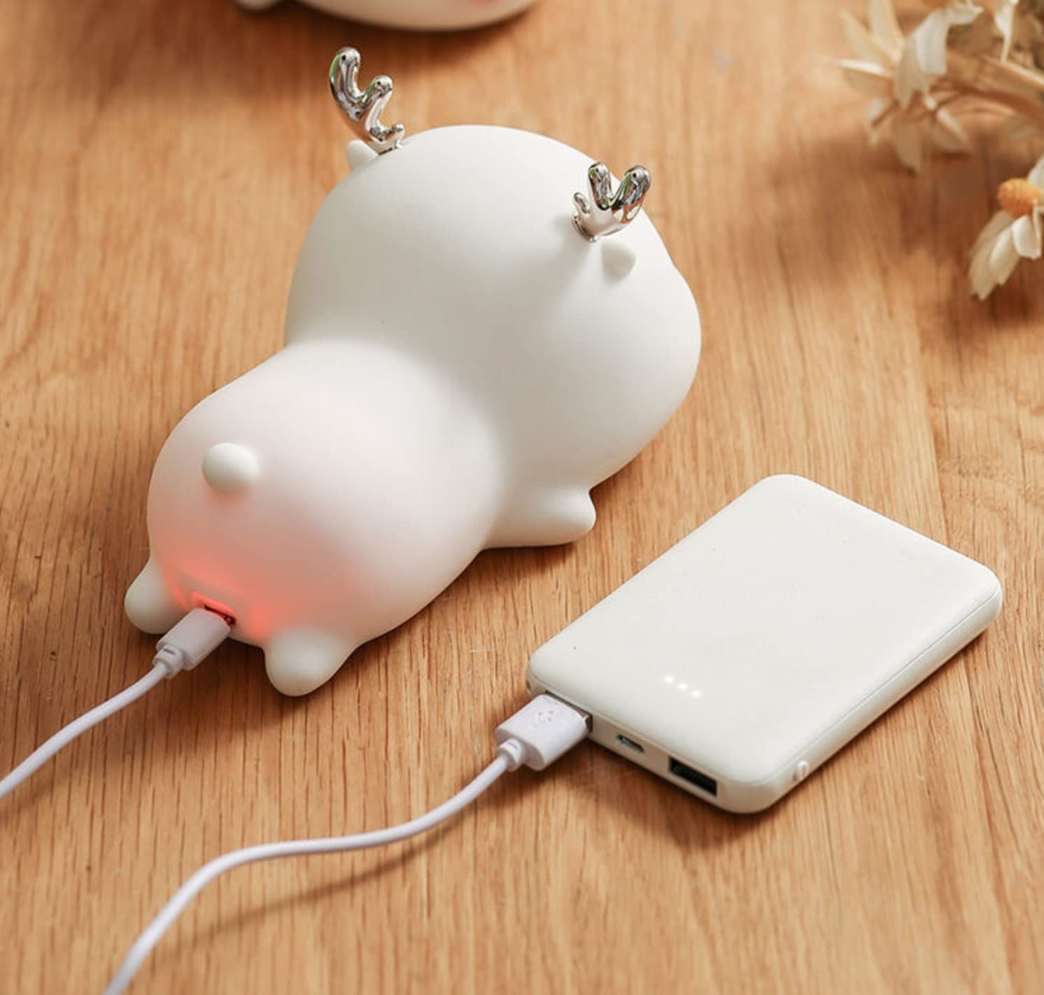 Deer Silicone Lamp, 7 Colors, Rechargeable