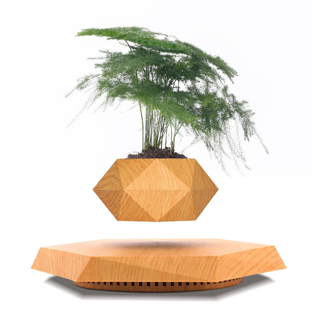 Floating Plant Pot (Wood Color),Brown