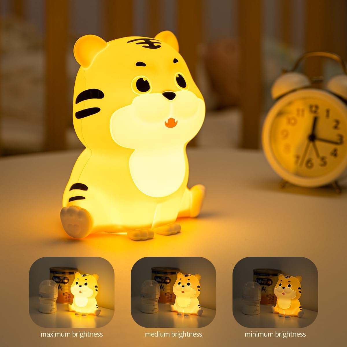 Tiger Rechargeable Silicone Night Lamp - Fun LED Tiger Lamp