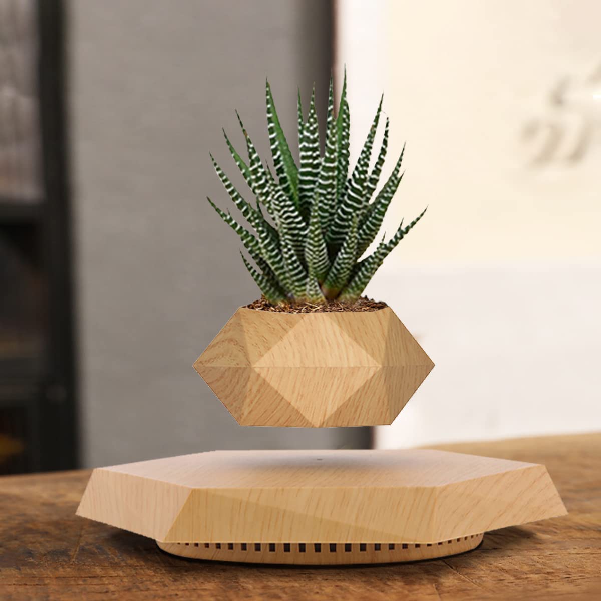 Floating Plant Pot (Wood Color),Brown