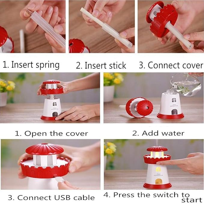 Drumstone Lighthouse Portable USB Humidifier