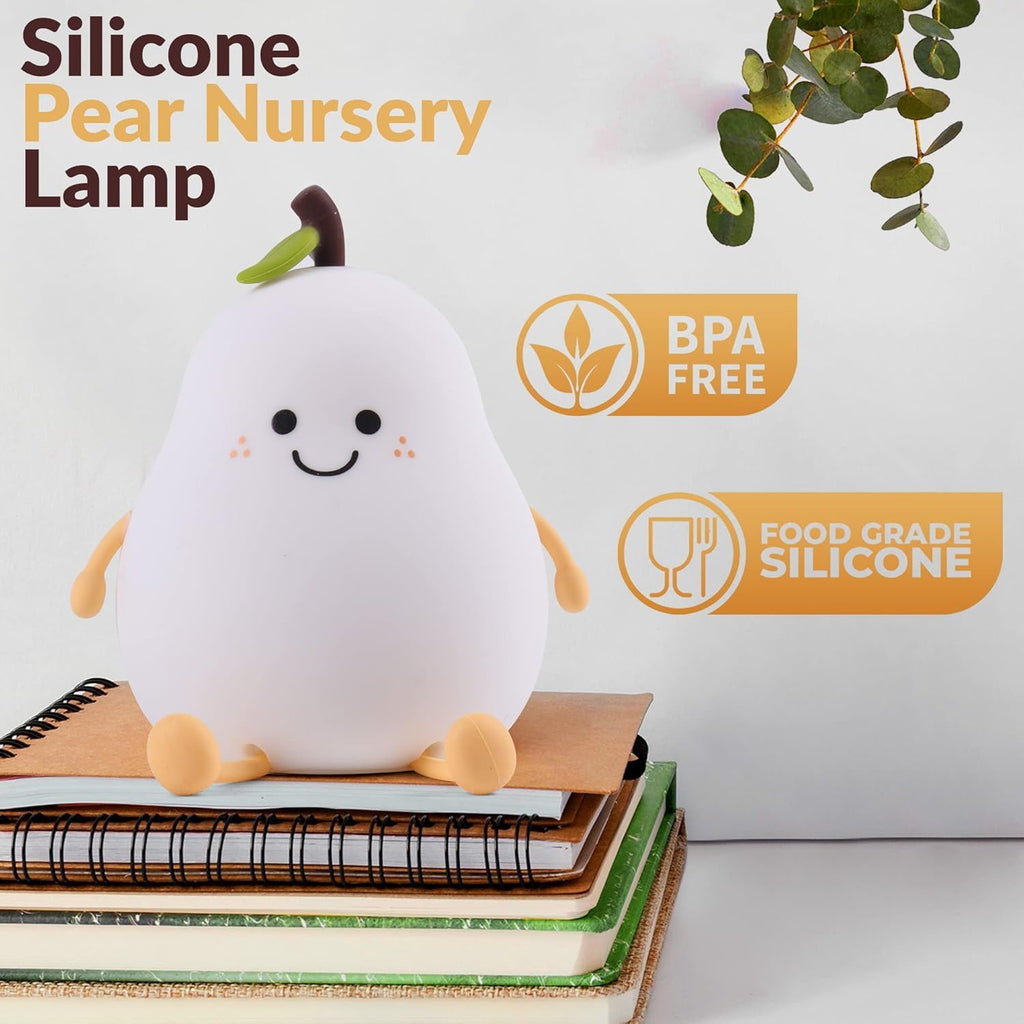 Pear Rechargeable Silicone Night Lamp - Soft Glow Pear Lamp