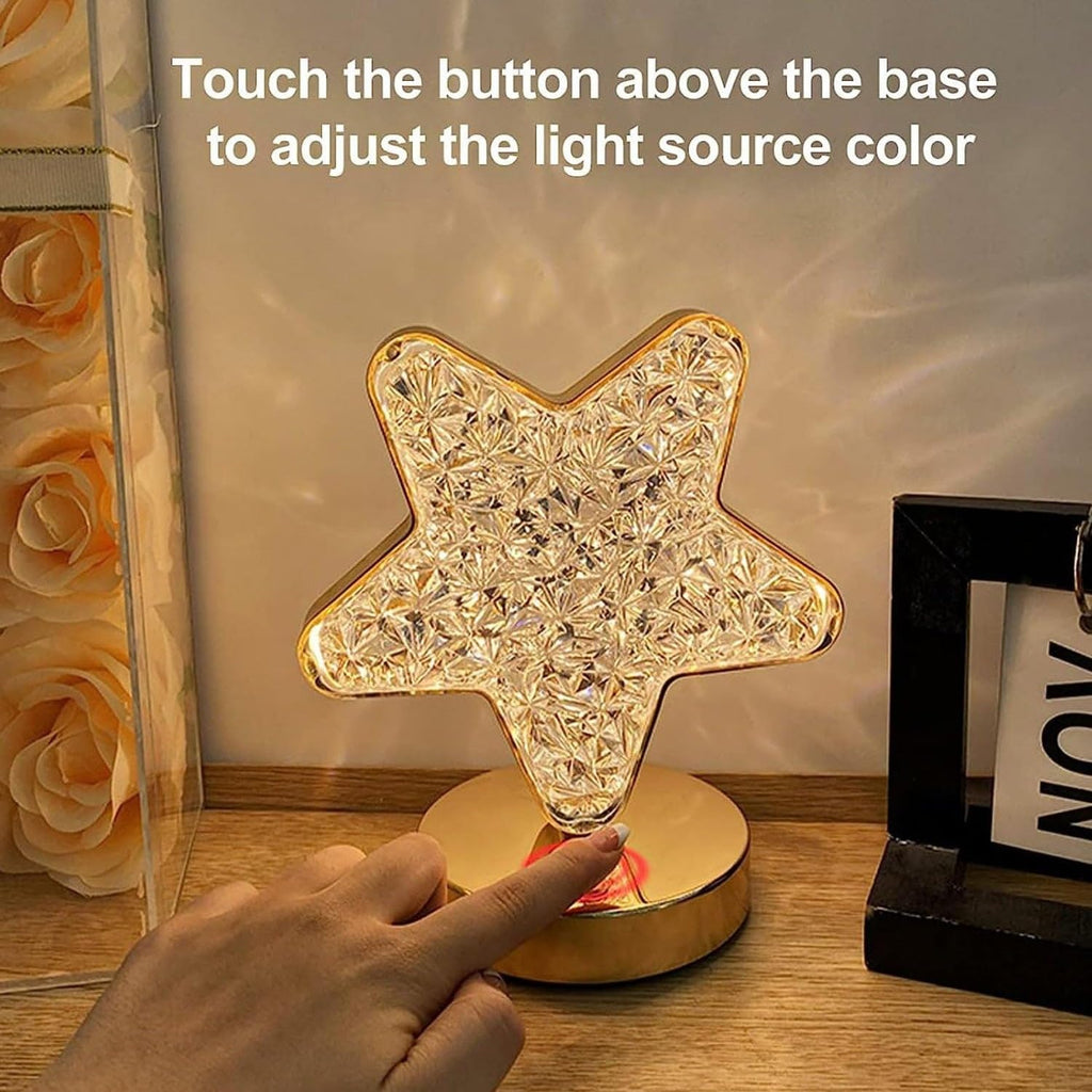 Star Shape Crystal Lamp – Shine Bright
