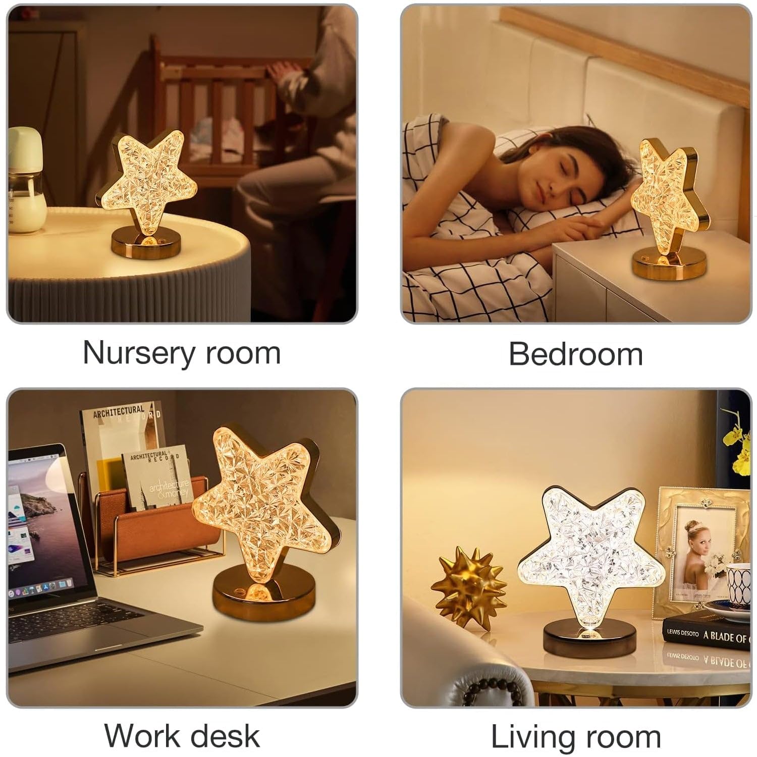 Star Shape Crystal Lamp – Shine Bright