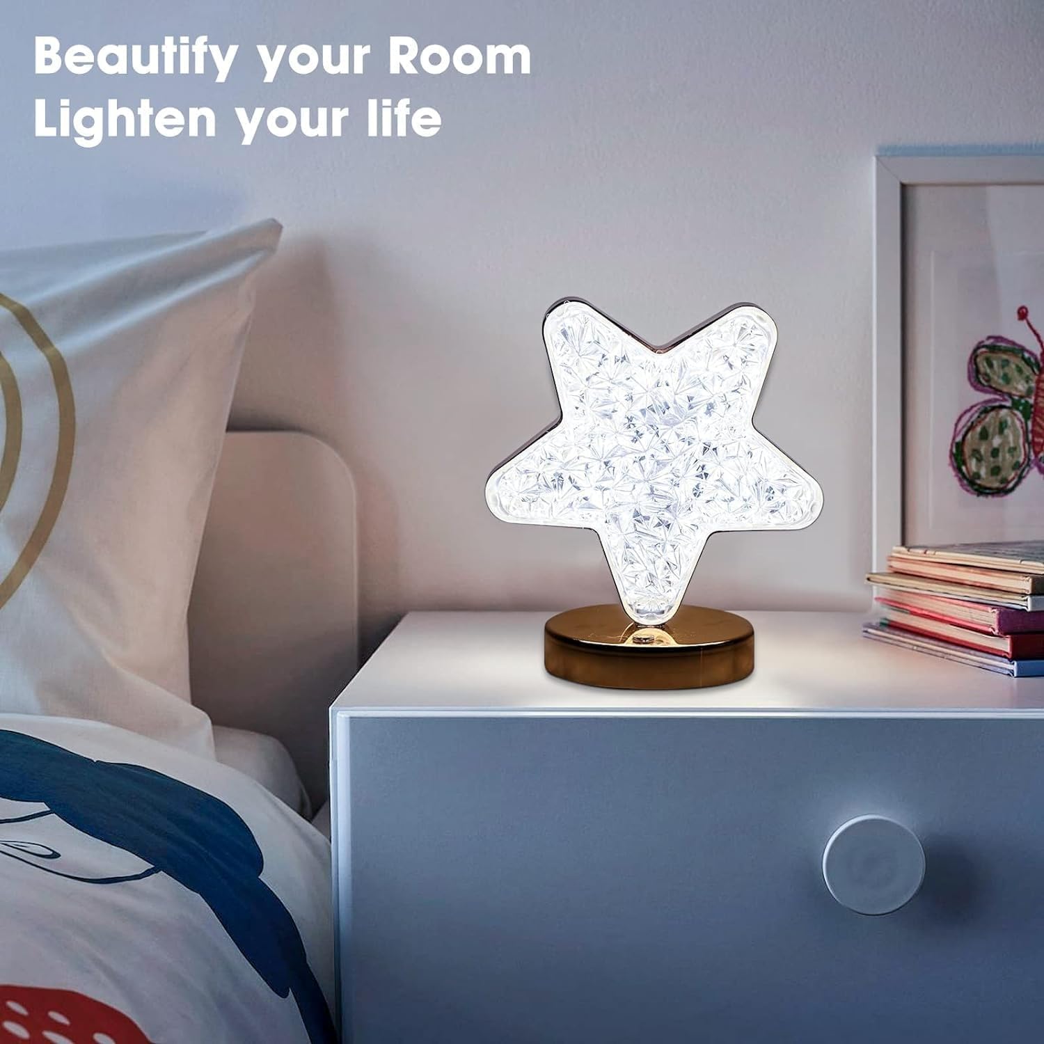 Star Shape Crystal Lamp – Shine Bright