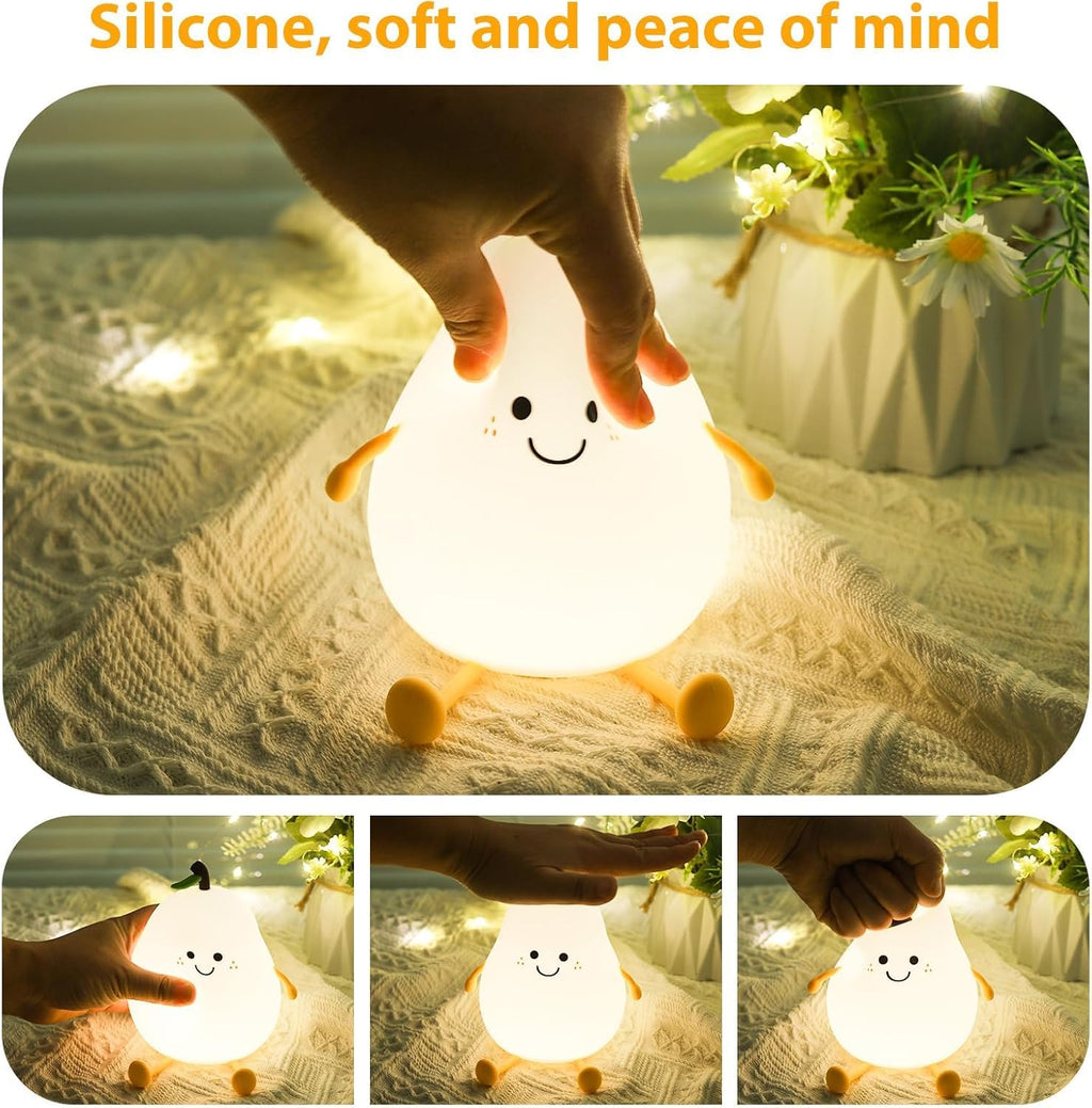 Pear Rechargeable Silicone Night Lamp - Soft Glow Pear Lamp