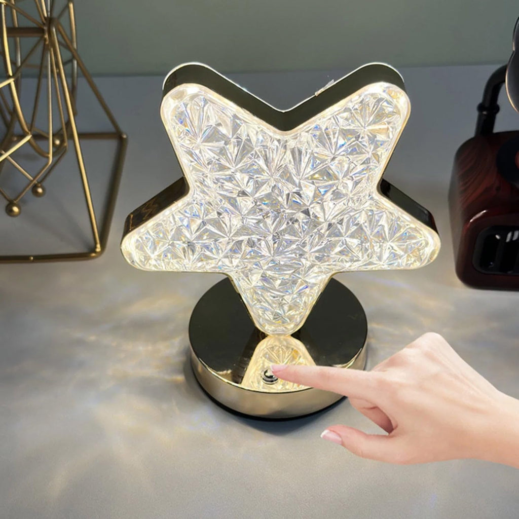 Star Shape Crystal Lamp – Shine Bright