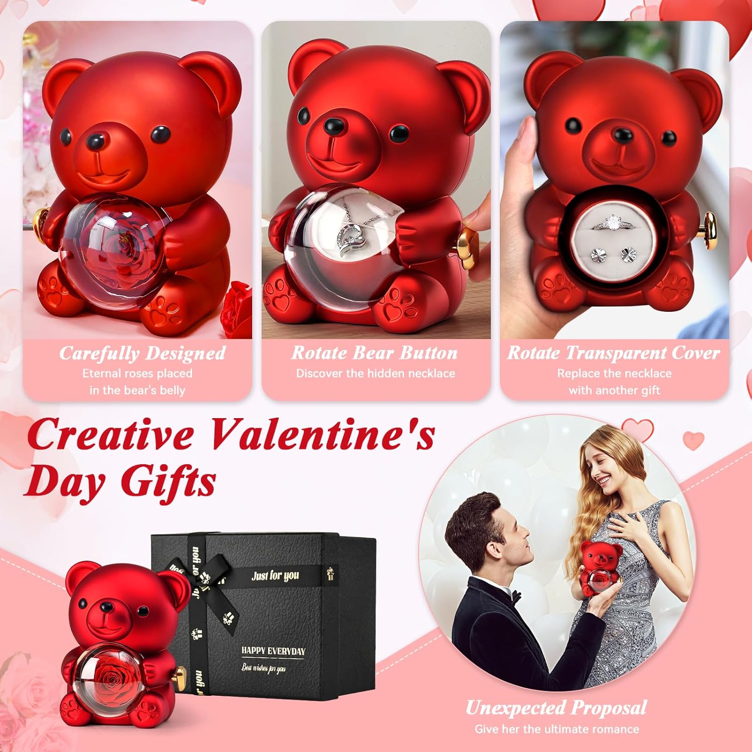 Red Teddy Gift Box
