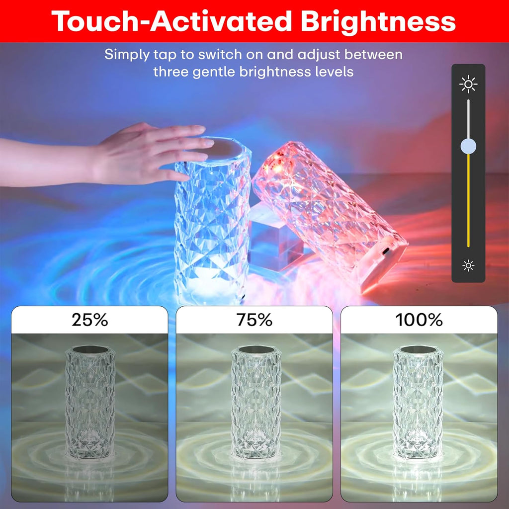 Crystal Table Lamp – Elegant Glow for Every Room